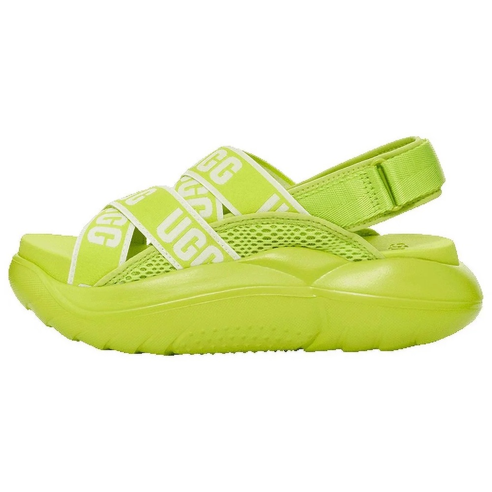 UGG LA Cloud platform Neon Green Sandals